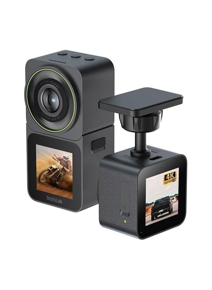 Botslab Dash Camera V9H Drive Recorder Ultra HD 4K Car/Action Camera, Dual Dash Cam WiFi 2.4 GHz,1700 mAh