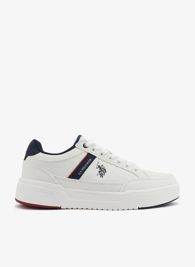 Men's White Classic Low-Top Sneakers,Lightweight Shoes Casual for Everyday Style