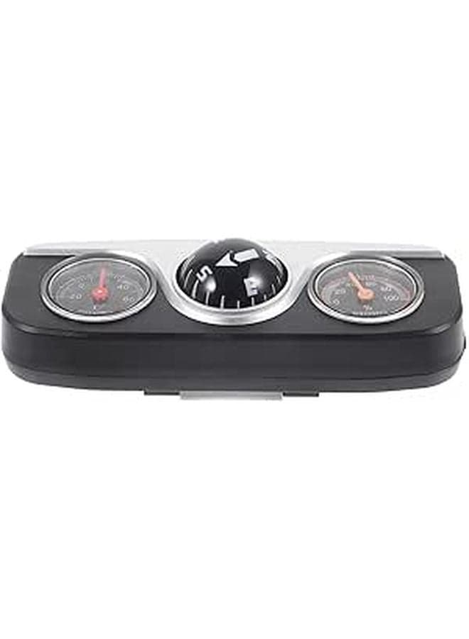 3 In 1 Car Dashboard Compass Thermometer Hygrometer Navigation Decoration
