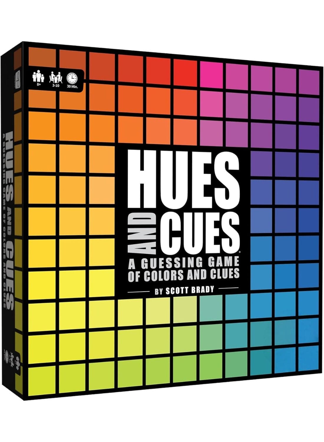 Vibrant Color Guessing ,HUES and CUES Board Game for 3-10 Players Ages 8+, Connect Clues and Guess from 480 Color Squares