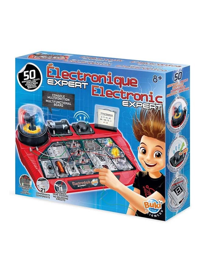 BUKI France Electronic Expert Multifunctional Circuit Board Kit for Boys