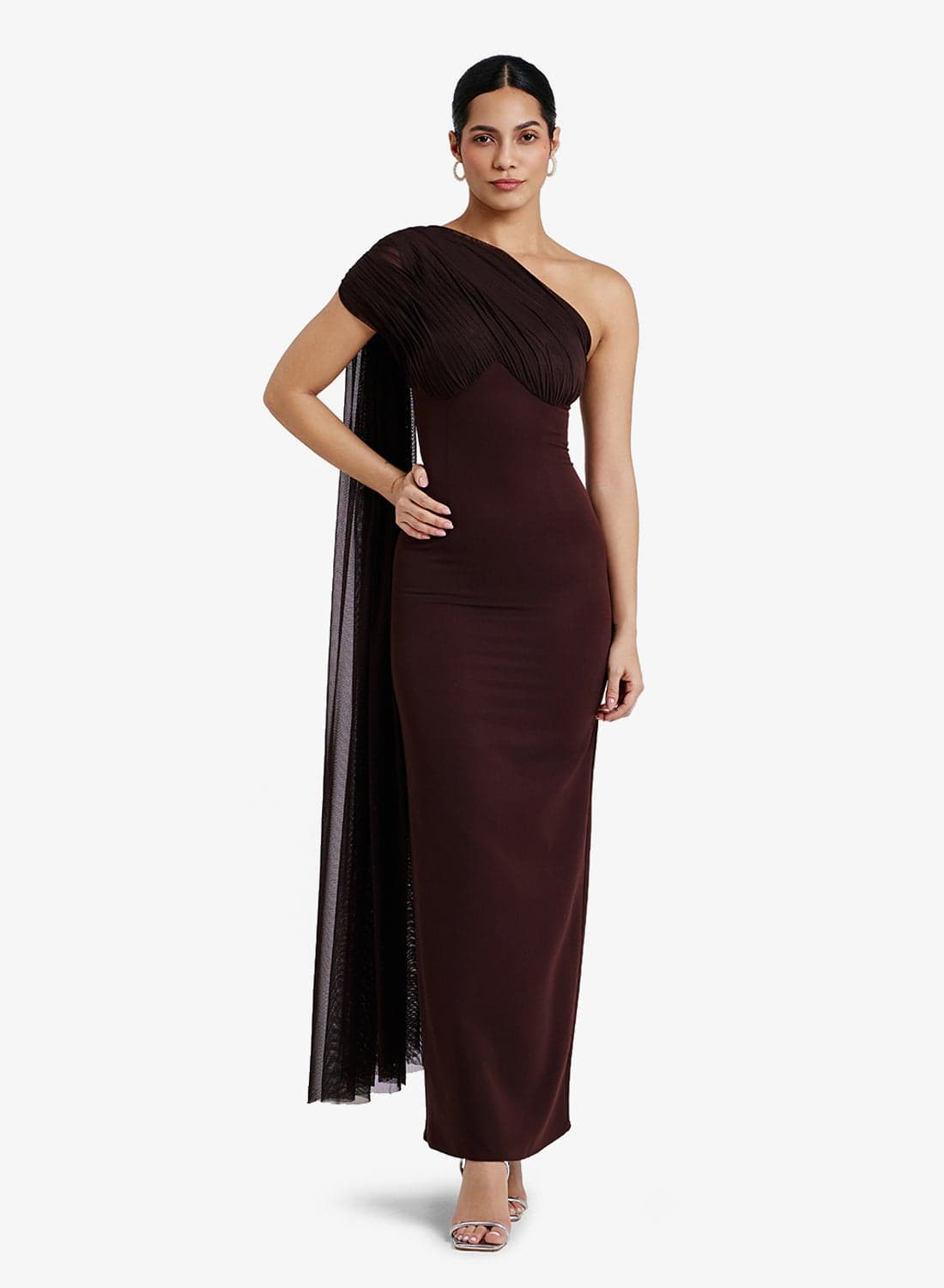 One Shoulder Maxi Dress