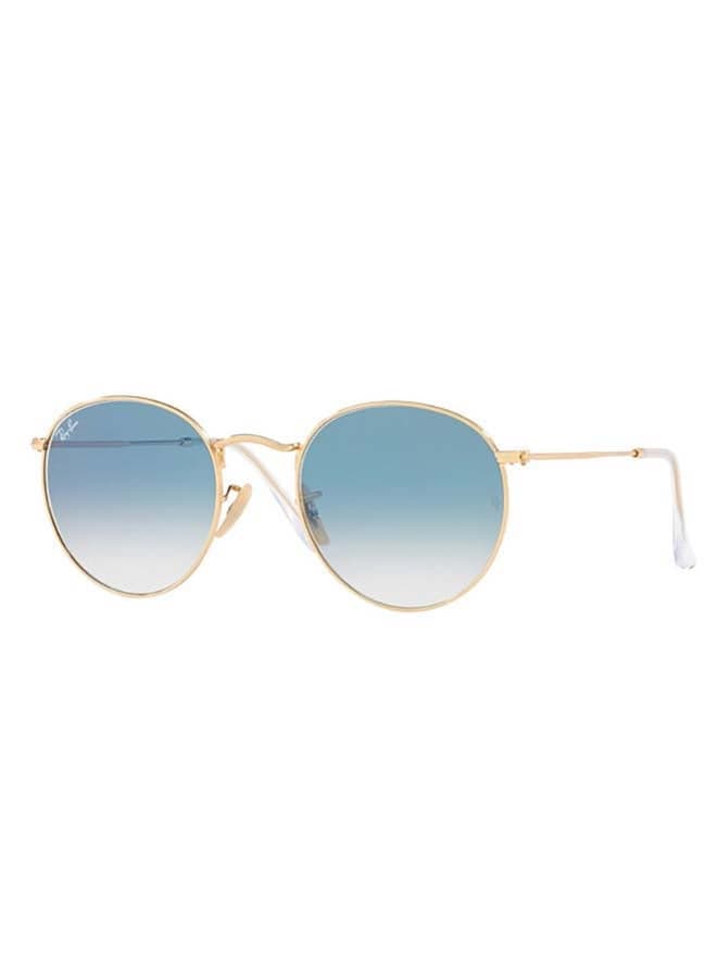 Unisex Round Sunglasses RB3447 001/3F-50 - Lens Size: 50mm - Gold