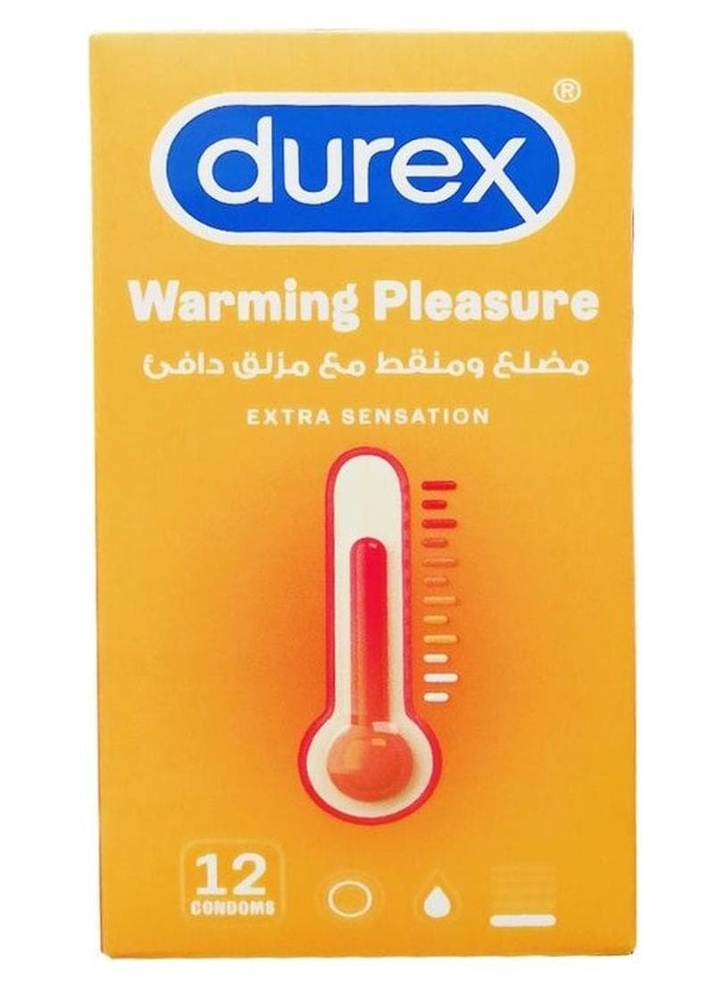 Warming Pleasure Condoms For Men 12 Pieces