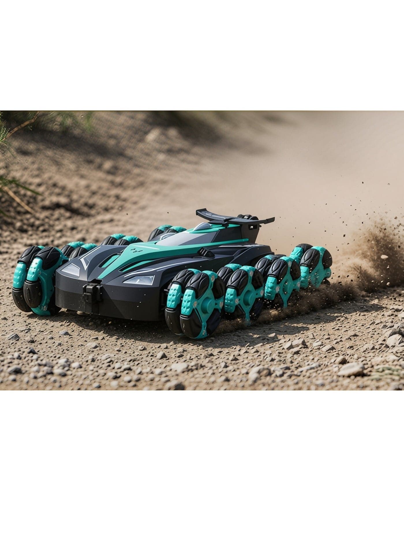 RC Stunt Car for Kids 2.4GHz Remote Control Stunt Car with Function Light 360° Rotation Unique 8-wheels Climbing Stunt Drift Car Spray Intelligence Training Remote Control Car Toy With Sound Effect Green