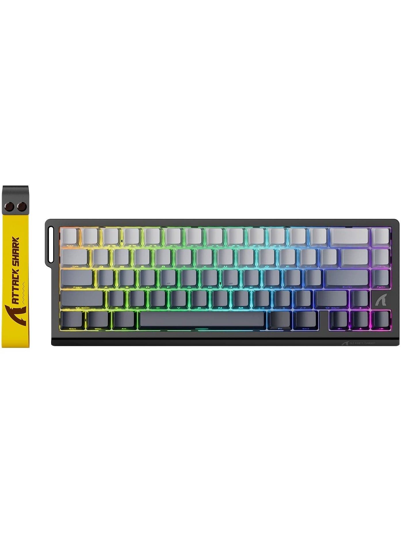 X68 HE Rapid Trigger Mechanical Gaming Keyboard 60% Wired TKL with Adjustable Actuation,Hall Effect Magnetic Switch,8KHz Polling Rate,RGB Backlit,Top Mount,Side Printed Keycap(Moonlight)