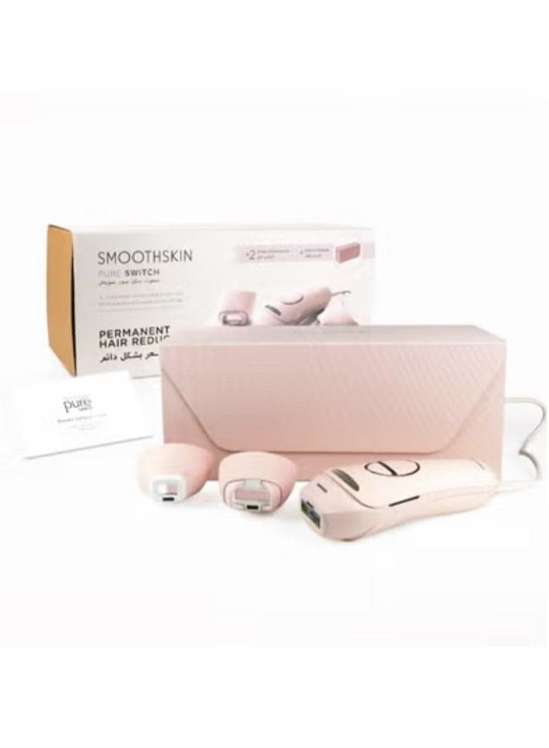 SmoothSkin Pure Switch IPL Hair Removal Device – 3-in-1 At-Home Laser Hair Removal for Women, Safe for Face & Body with Cooling Technology, Permanent Hair Reduction, Gentle & Painless