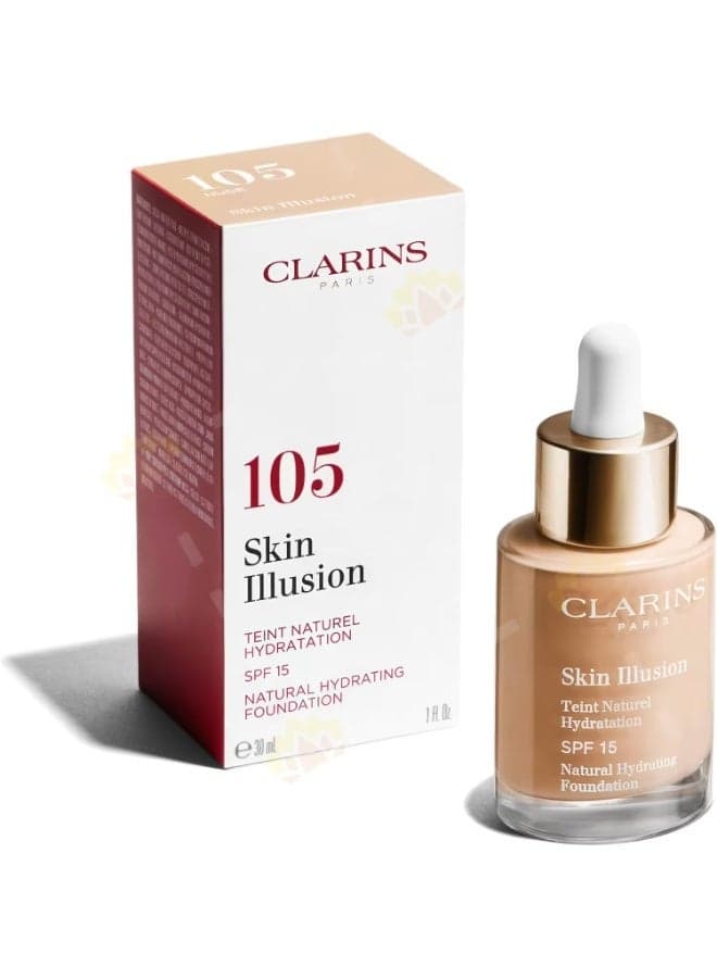 Clarins Skin Illusion Foundation 105 - Nude