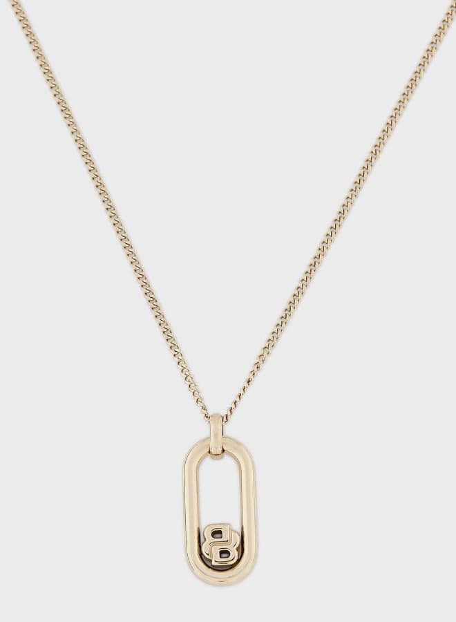 Double B Swing Necklace with a Double B Charm - 1580627