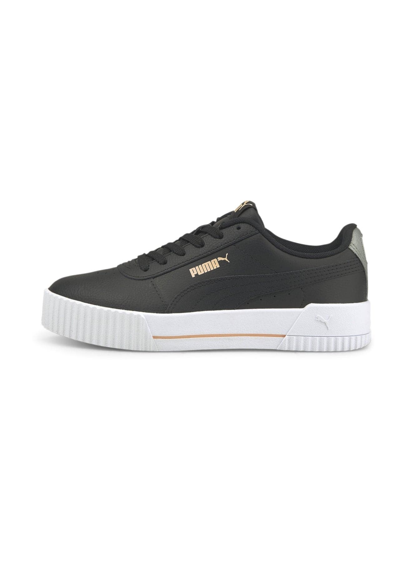 Carina L Girls Black Trainers