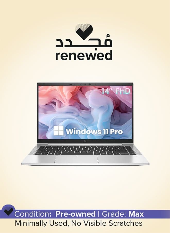 Renewed - 840 G8 Laptop With 14-Inch Full HD Display,Core i5 Processor/Quad Core/16GB RAM/256GB SSD/Windows 10 Pro Silver