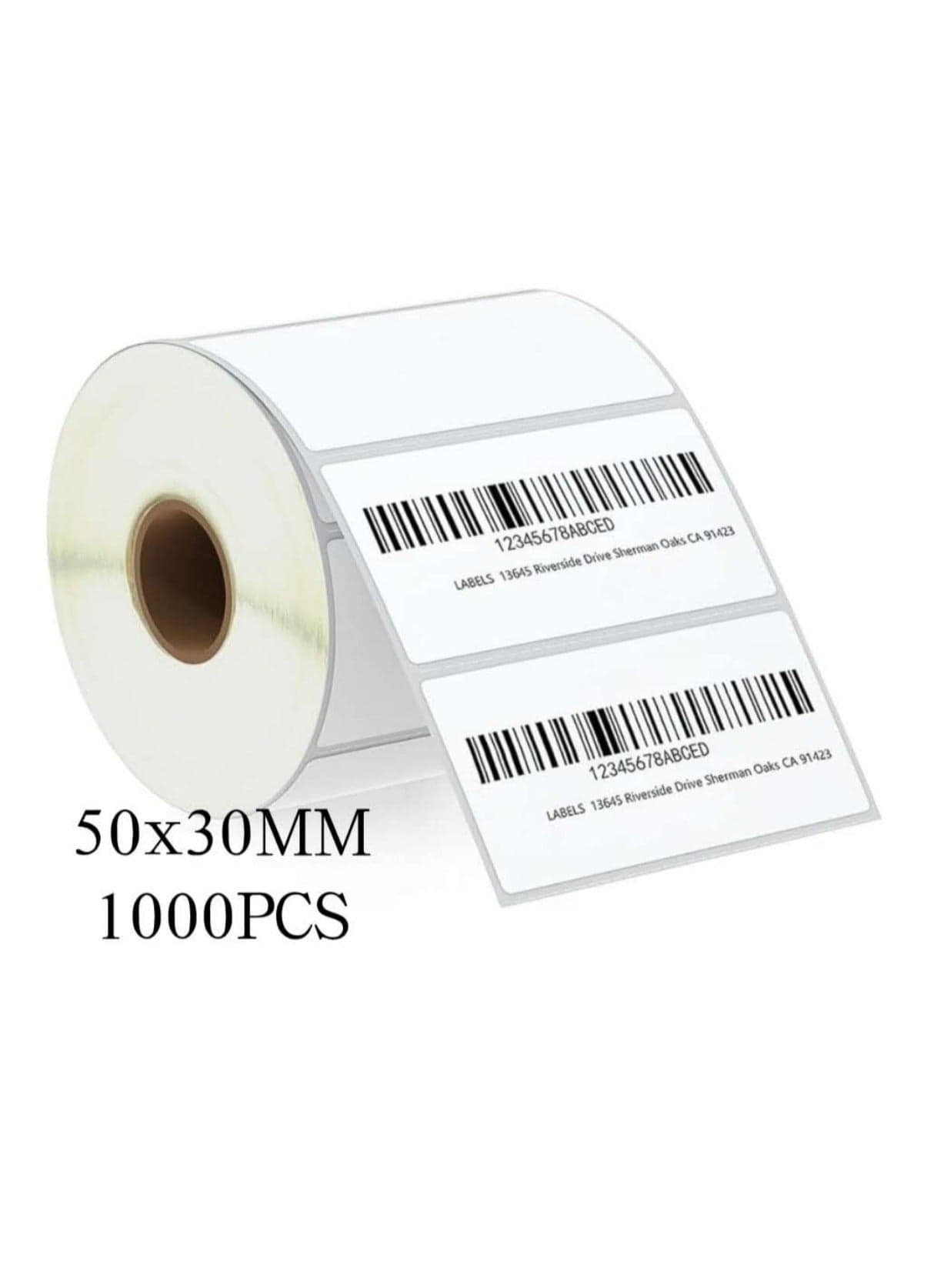 Thermal Label Paper for Label Maker Machine,Waterproof Oil-Proof for Home Office Small Business Barcode Printing,1000 Labels/Roll Labeling Tape Replacement 50x30MM