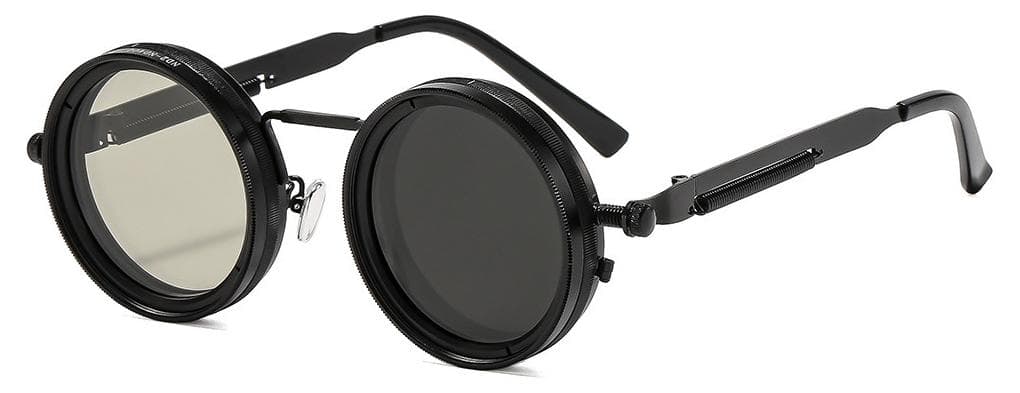 Adjustable ND9 Polarized Sunglasses – UV Protection, 9-Level Light Reduction, Anti-Glare HD Lenses for Day & Night Use, Outdoor Driving, Fishing, Camping, Lightweight & Comfortable Frame(Black)
