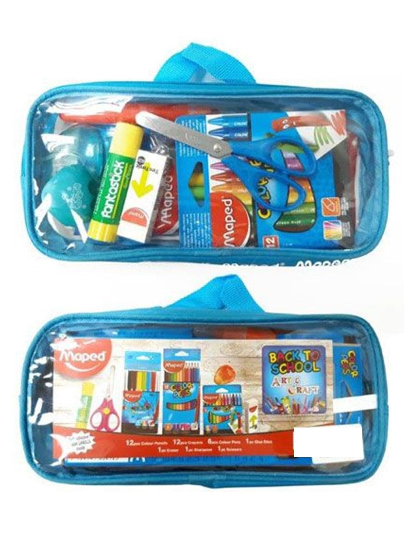 34-Piece School Stationery Set Assorted Colours
