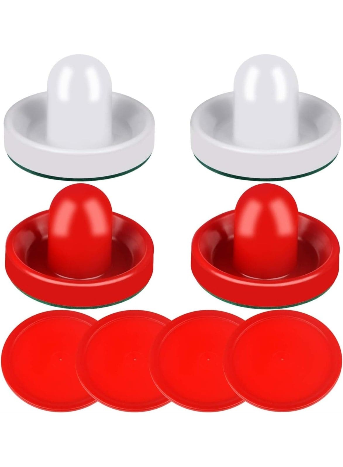 Air Hockey Pushers and Pucks - Paddles, Goal Handles, Replacement Accessories for Game Tables