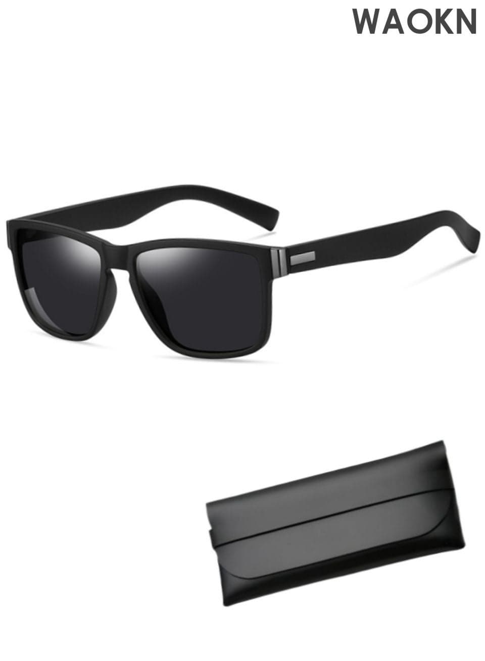 Men's Polarized Square Sunglasses, Trendy and fashionable boxy sunglasses,UV400 Protection Sun Glasses with PC Frame, Fashion Anti-Glare Sunglasses for Men Driving, Fishing, Traveling,Gift glasses case,unisex.