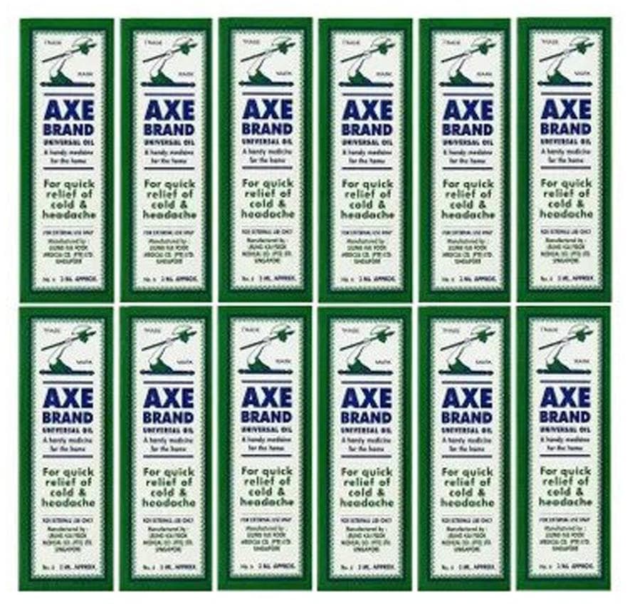 Pack Of 12 Universal Oil For Quick Relief Of Cold And Headache