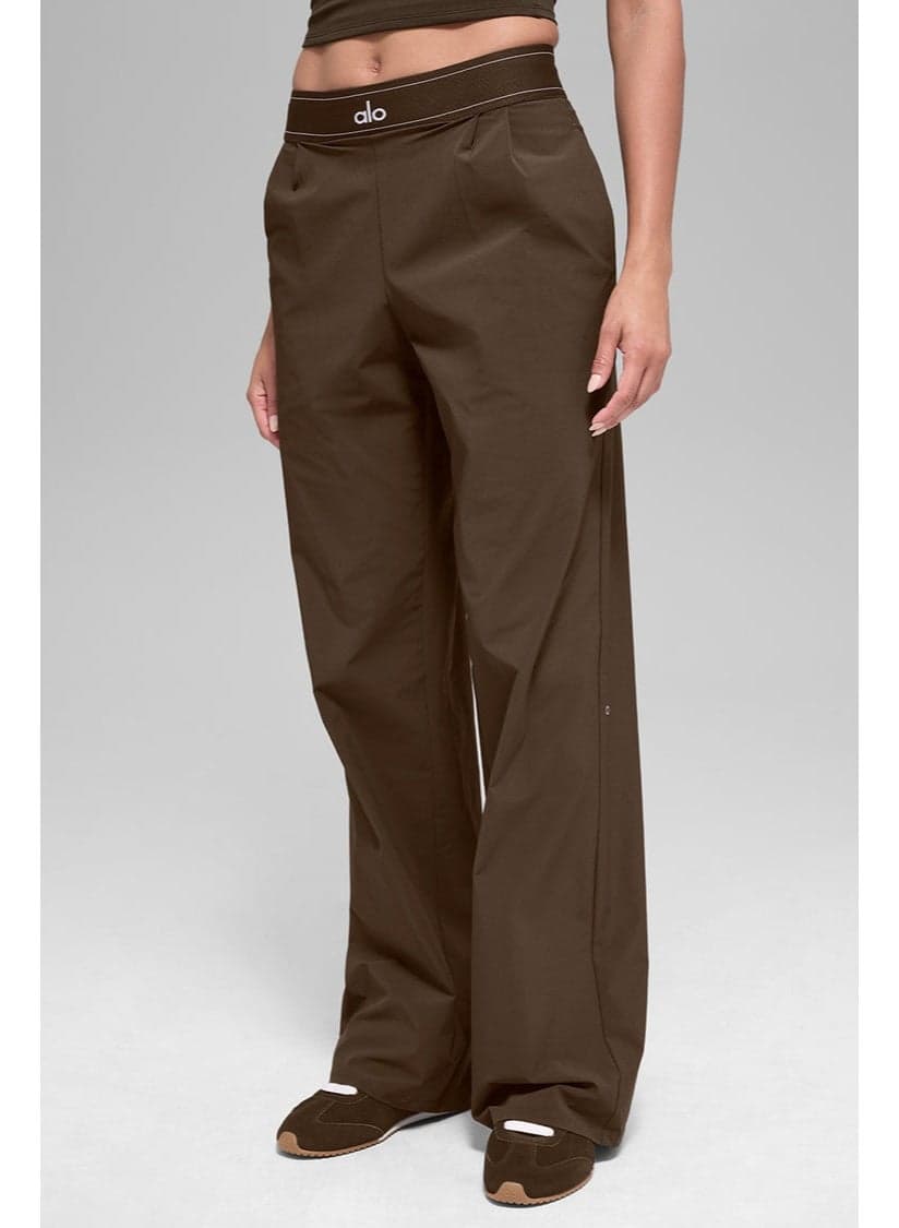alo yoga Women's Straight-Leg Wide-Leg Casual Sport Trousers