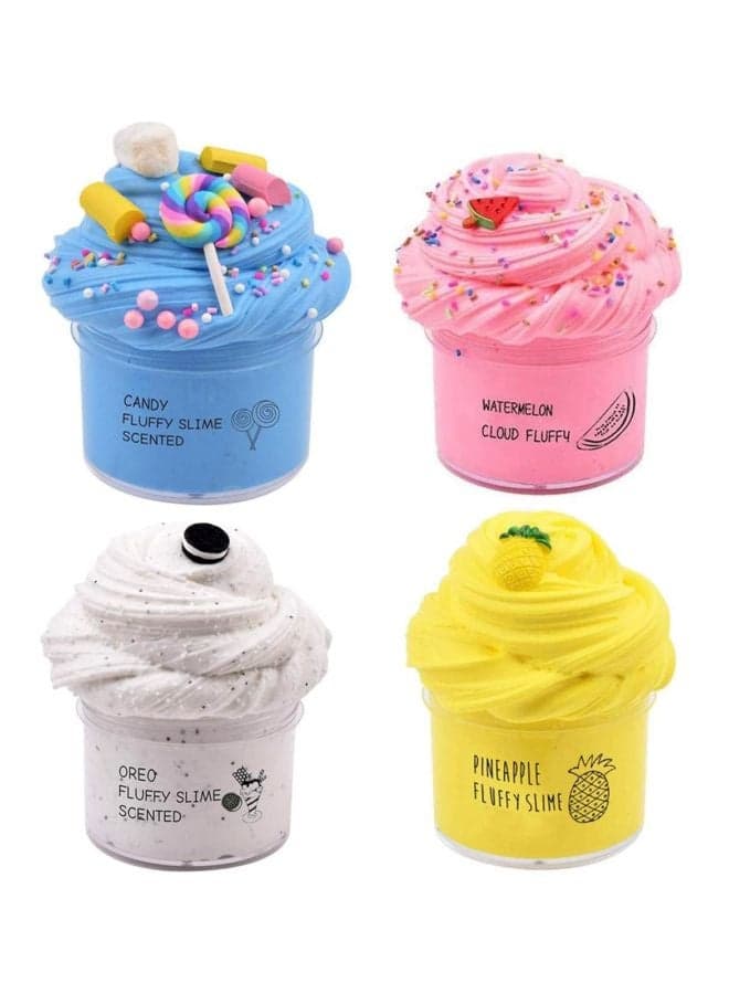 4-Piece Non-Sticky Stress Relief Toy Set – Assorted 4.7x4.7x2.8inch