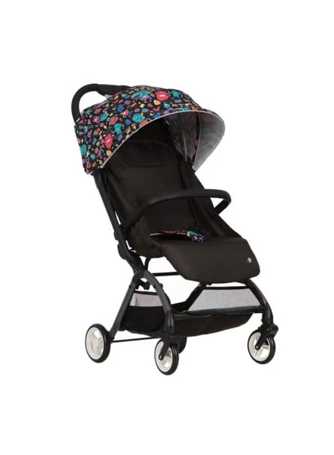 GOLD MANTIS Lightweight Baby Stroller for Kids – Foldable Travel Pram with Canopy, Reclining Seat, Storage Basket & Safety Harness – Compact Pushchair for Toddlers