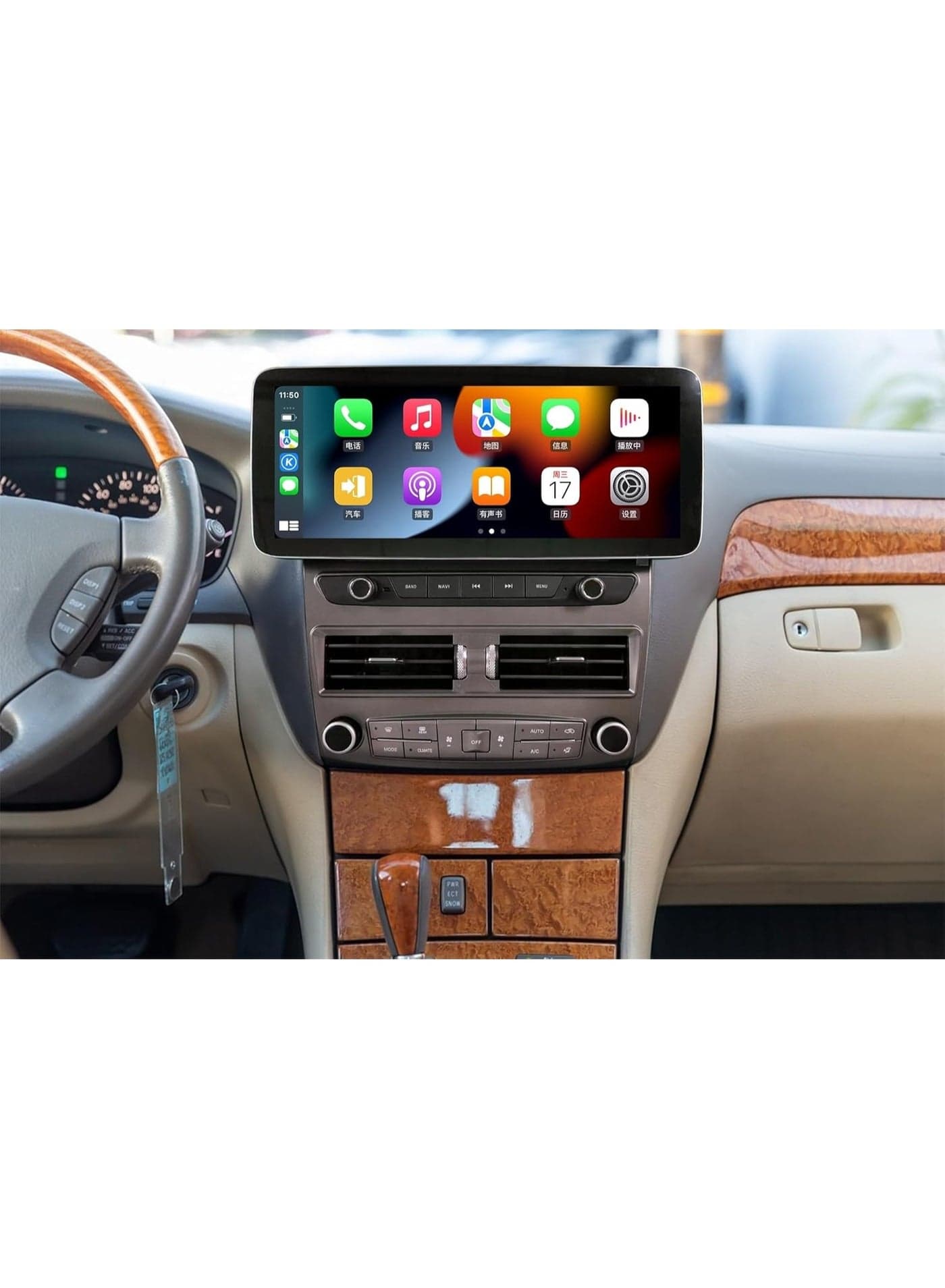 12.3 Inch Android Screen for Lexus LS430 2001-2006 | 4GB RAM | Wireless Apple CarPlay & Android Auto | Climate Control Compatible | High & Low Model Support