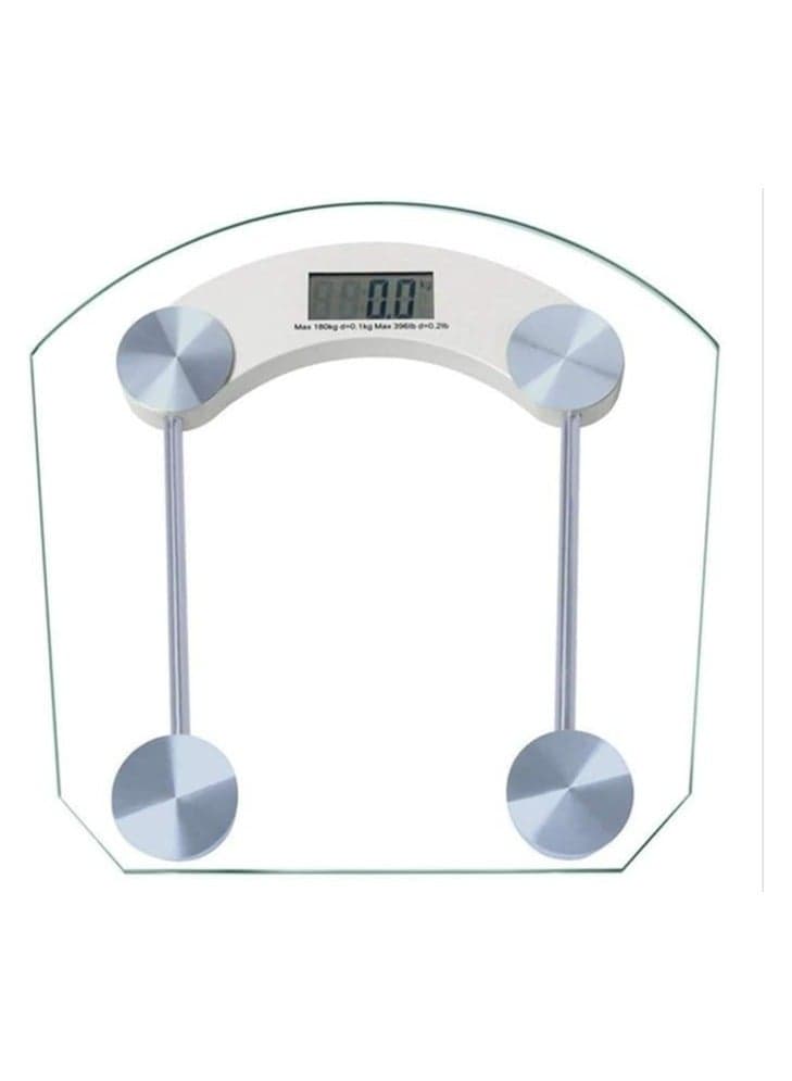 Lukadah Digital Body Weighing Scale | High Precision Glass Weight Machine with LCD Display | Slim Electronic Weight Scale for Home, Gym, Medical, Fitness & Health Tracking