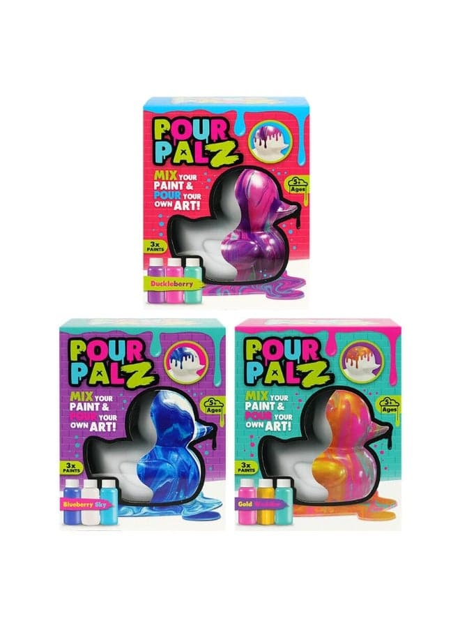 Large Paint Rubber Duck - Assorted - Blueberry Sky | Blueberry Sky 5+ Years The Large Paint Duck takes the | Kids Toy for Boys & Girls