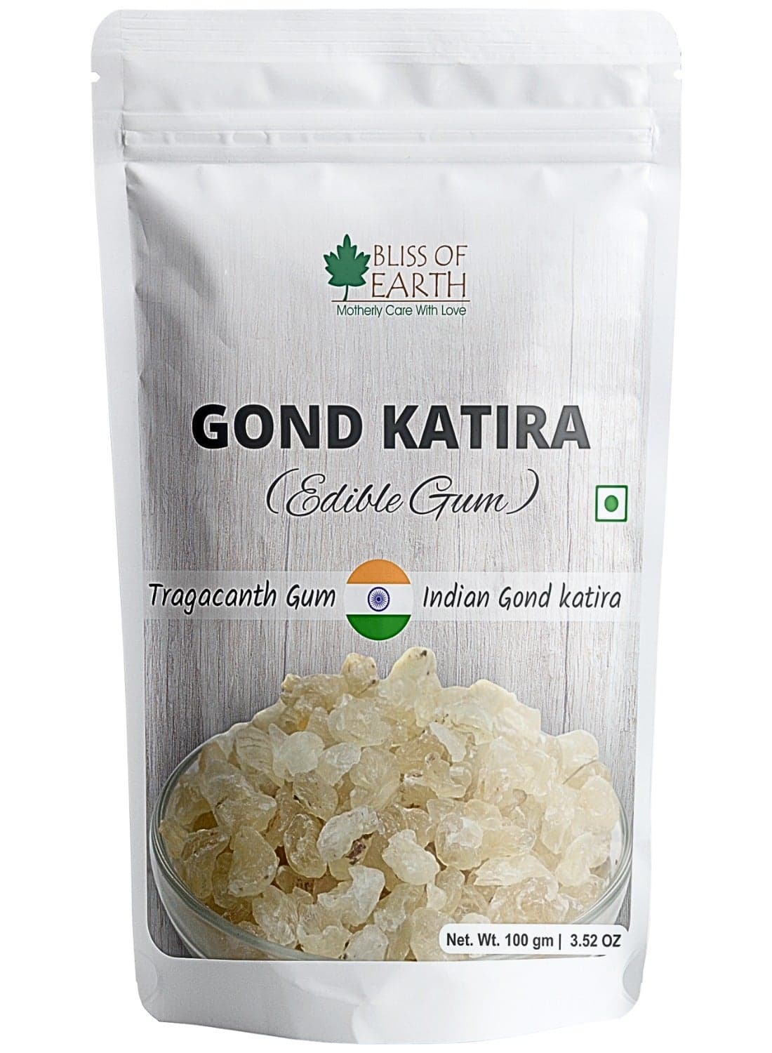 Bliss of Earth Premium Gond Katira AA Grade 100g, Tragacanth Gum, Natural Cooling Crystal For Summer Drinks, Falooda & Desserts