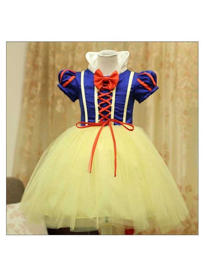 Fairy Tale Princess Breathable Comfort Theme Party Fancy Dress and Hair Clip Cosplay Costume