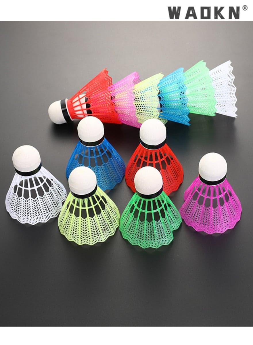 12 Pcs Plastic Badminton Shuttlecocks with Great Stability and Durability Badminton Birdie Balls Indoor Outdoor Sport Training Badminton Ball,Sports Stuff Sports Goods Sports Supplies(Multicolour)