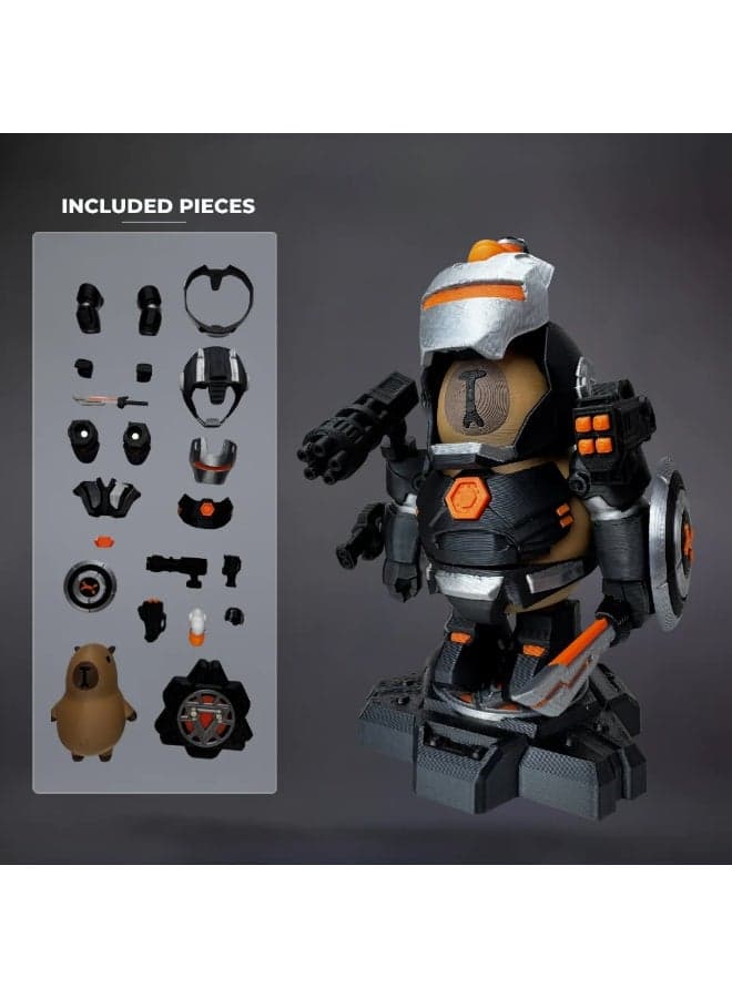 CapyCore™ Magnetic collectible Ultimate - CAPYBARA OBSIDIAN - Cute Capybara Action Figure, Collectible for Kids Adults