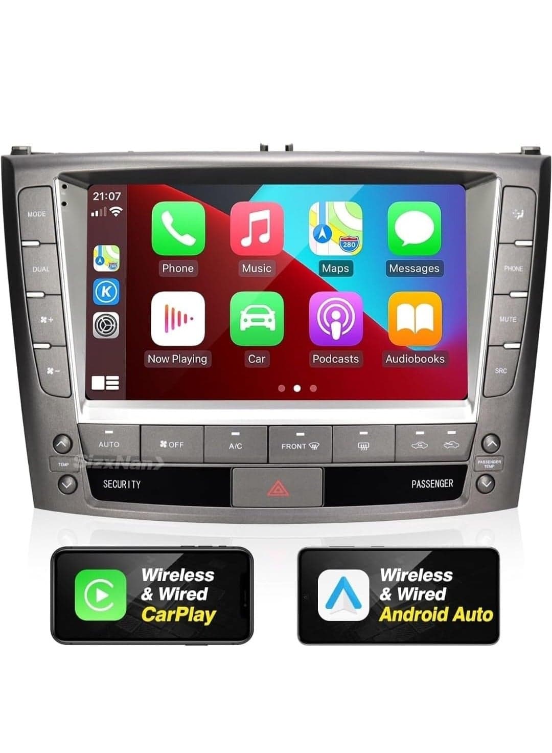 Android Car Stereo For Lexus IS250 IS200 IS300 IS300C 2006-2009 4GB RAM Support Apple Carplay Android Auto Wireless QLED Fast Interface Quick Boot AHD Camera Included SIM Card Support Climate Control