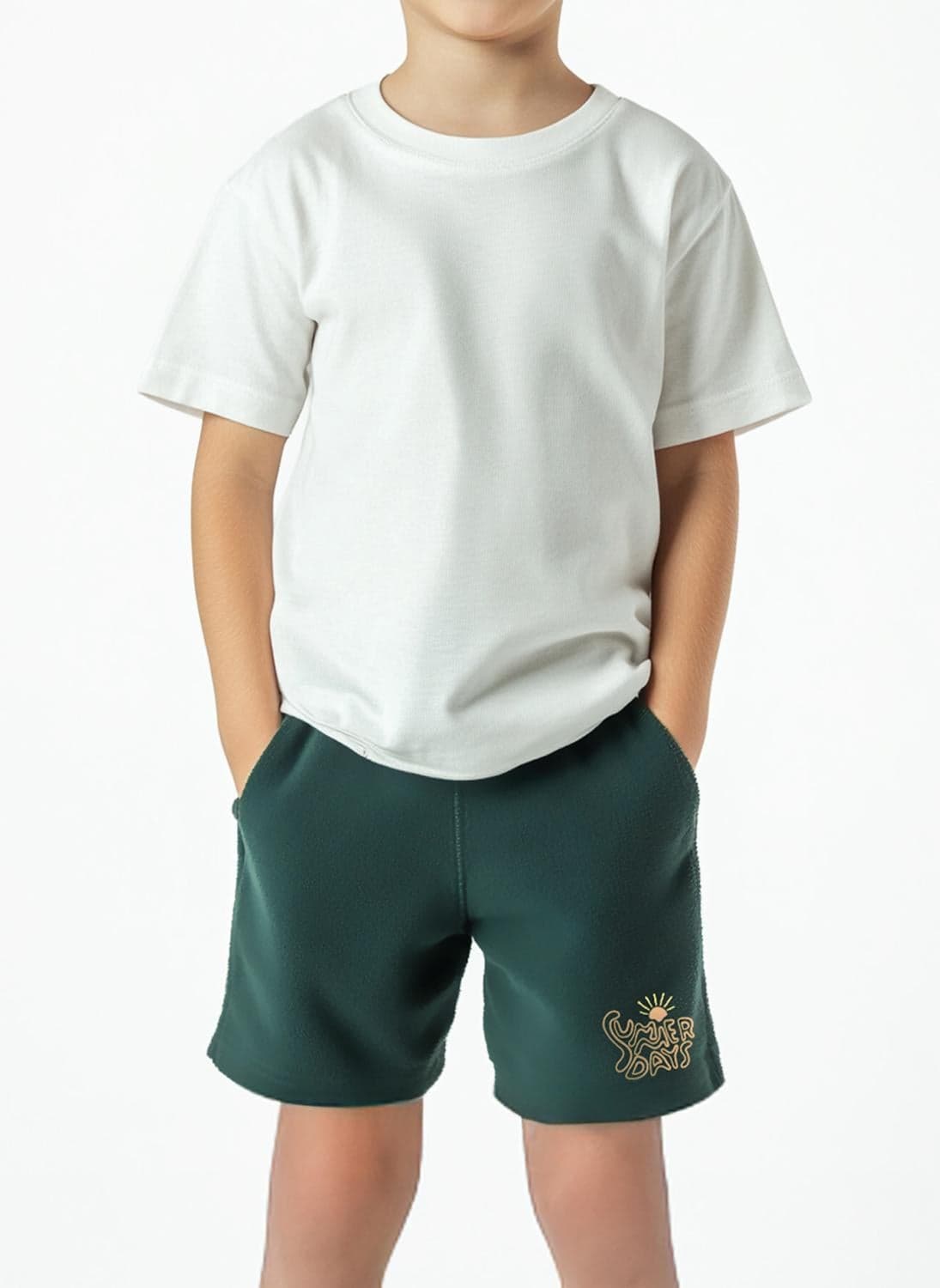 Nautinati Boys' Shorts With Graphic Print| Cotton Blend | Age 2 - 10 Years