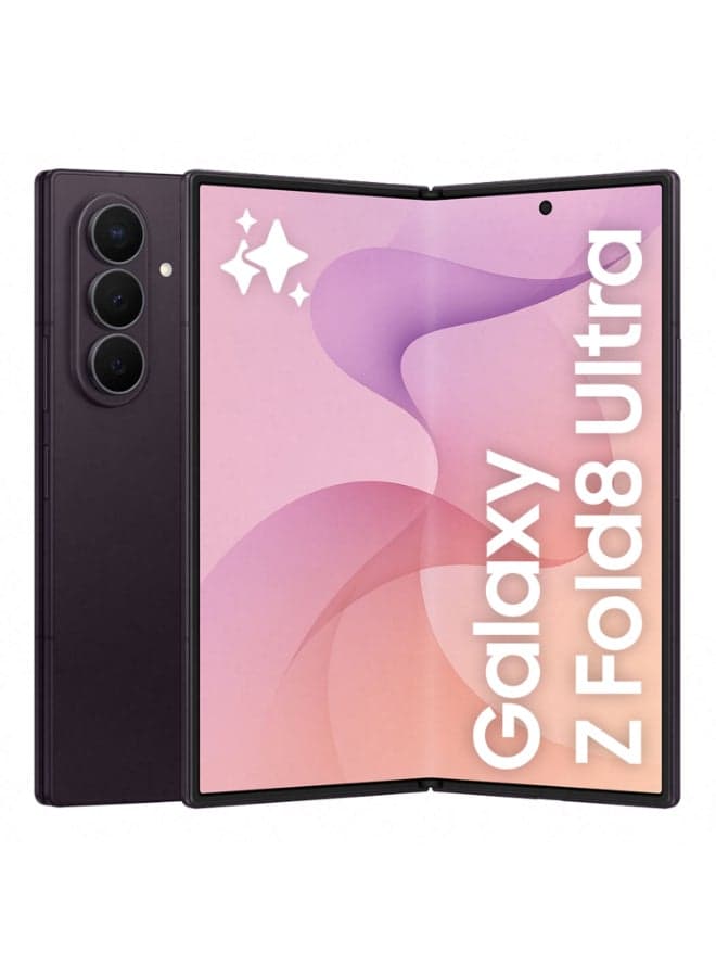 Galaxy Z Fold 8 Ultra Dual SIM Violet Shadow 12GB RAM 256GB 5G - Middle East Version