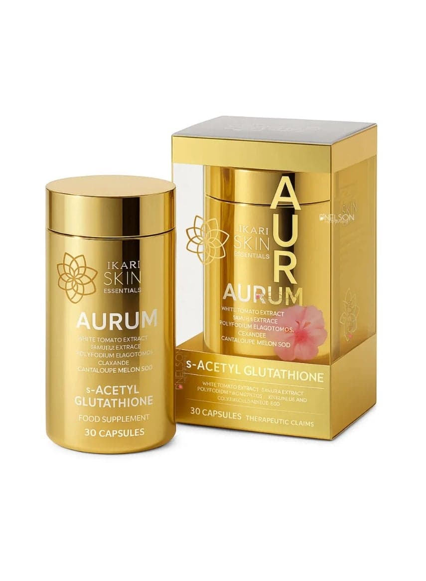 BEAUTY&U, HIKARI SKIN ESSENTIALS AURUM S‑ACETYL GLUTATHIONE 30 CAPSULES