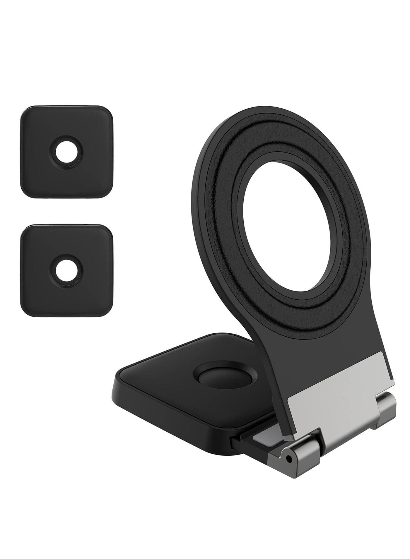 Detachable Mag safe Car Mount for Tesla Model 3/X/Y/S Mag safe Wall Mount for iPhone 14 13 12 Pro/Pro Max Adjustable Magnetic Phone Holder for Car Wall Desk and Laptop with 2 Base Black