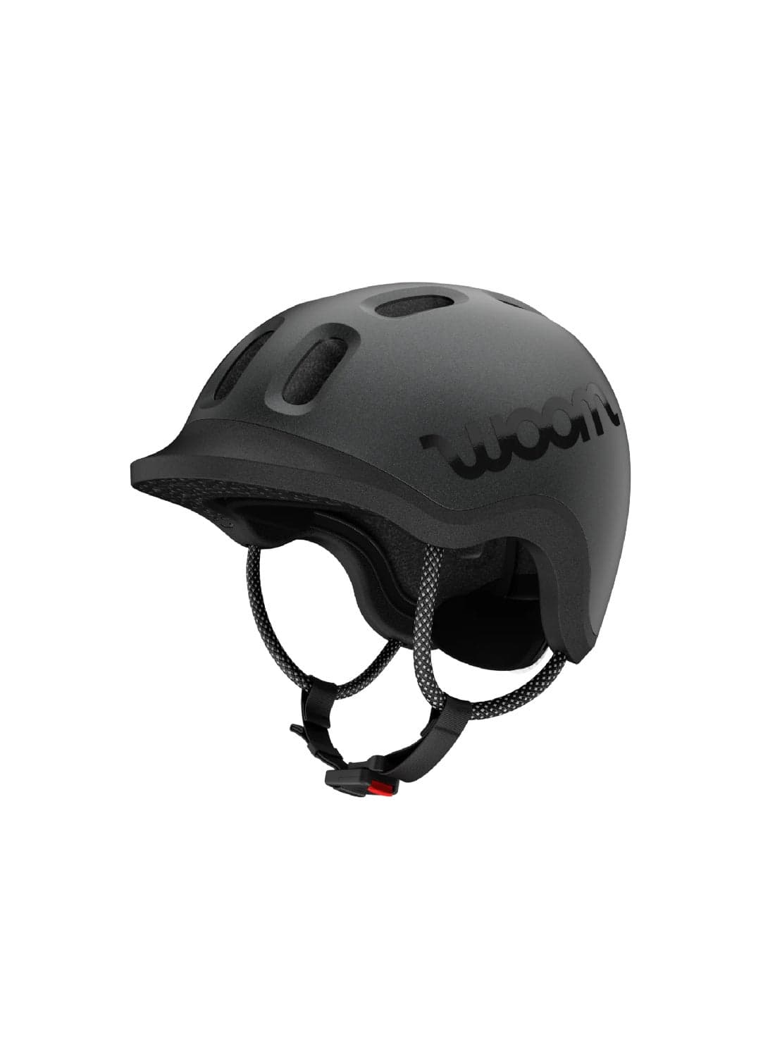 Woom READY Kids Bike Helmet | Size S 50-54 cm | Lightweight Ventilated In-Mold Shell | Multi-Sport Protection | Adjustable Dial Fit | Charcoal Metallic