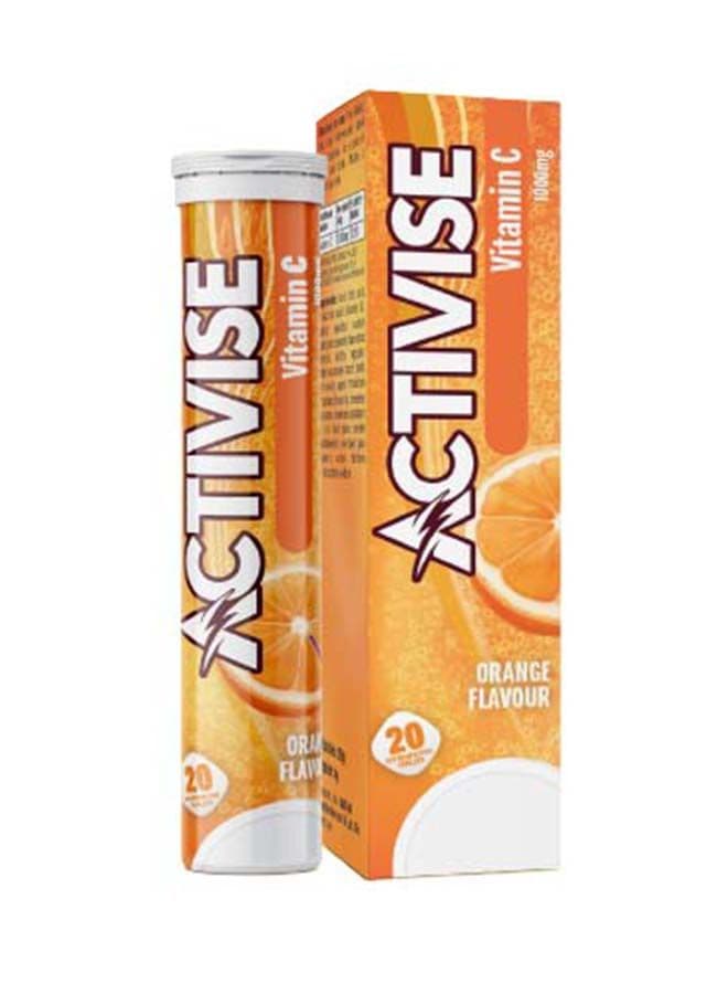 Activise Vitamin C 1000MG Effervescent Tablets, Orange 20's