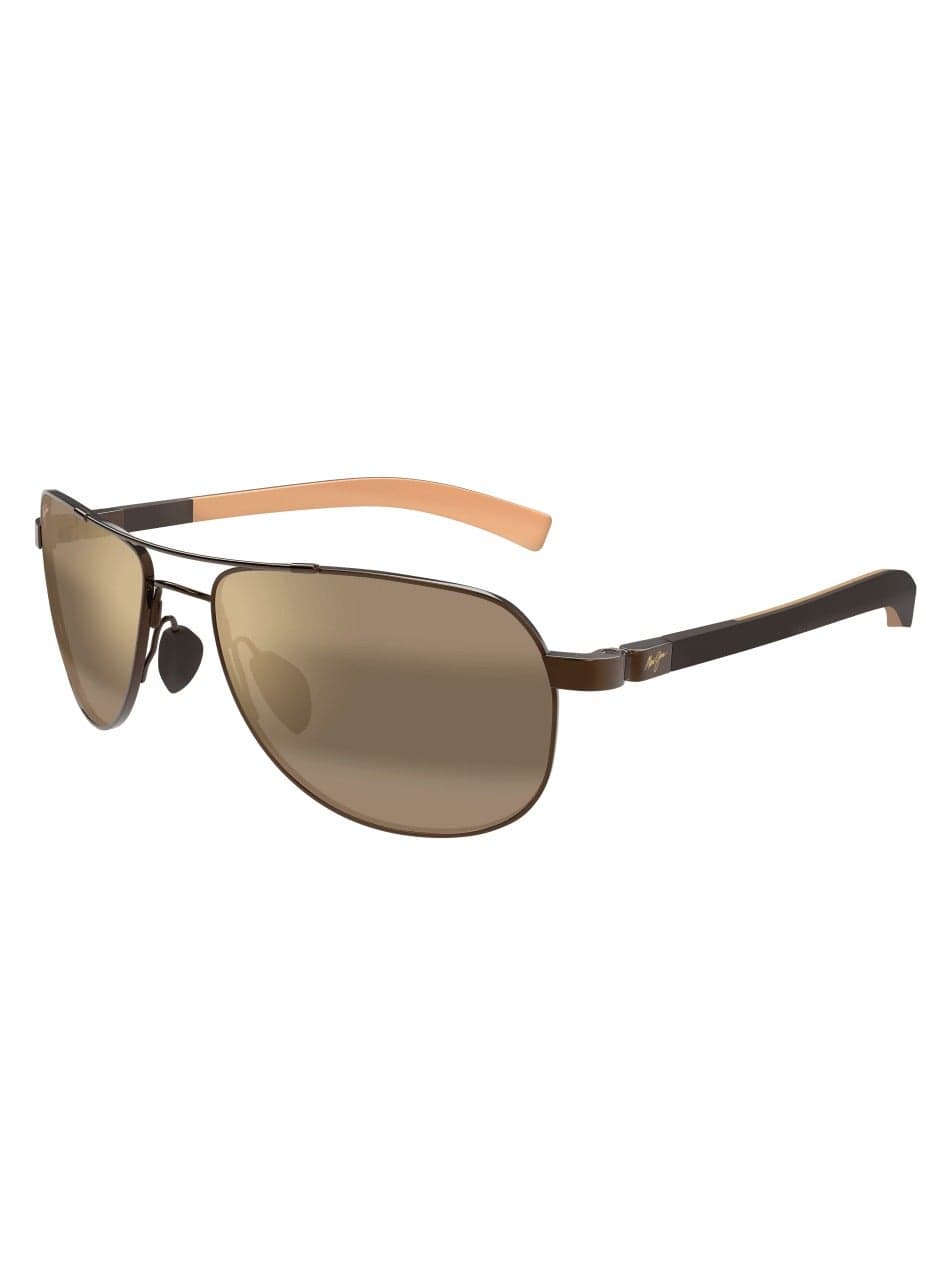 Maui Jim Guardrails 327-23 Unisex Polarized Aviator Sunglasses – 58 mm Lens Size
