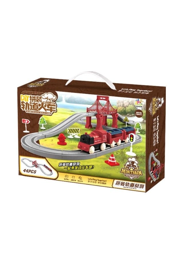 110cm electric rail train playset Electric high-speed rail train toys Assemble the rail train set Model train toys Train toys with tracks Birthday present Toys for boys