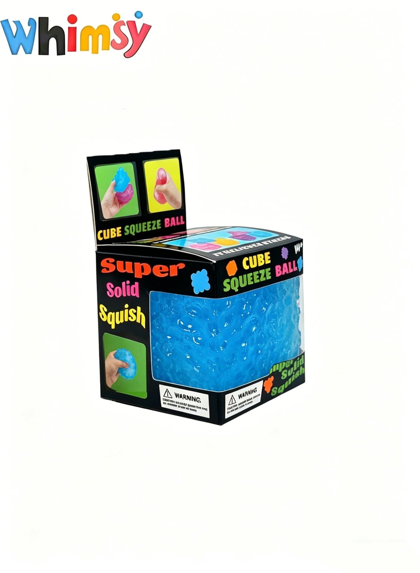 Frosted Honeycomb Ice Cube Squishy Toy, 5cm Stress Relief Cube, Soft Sensory Fidget Toy for Anxiety and Focus for Kids Youth Adults, Portable Squishy Ball (Blue)