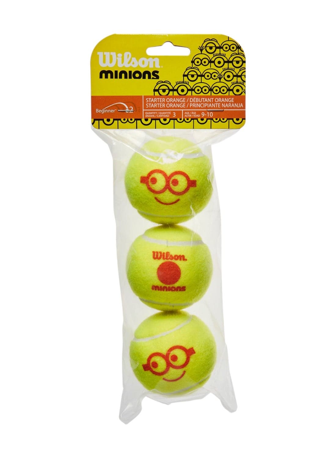 Minions Stage 2 Tennis Balls For Children Or Beginners - 3 Pack