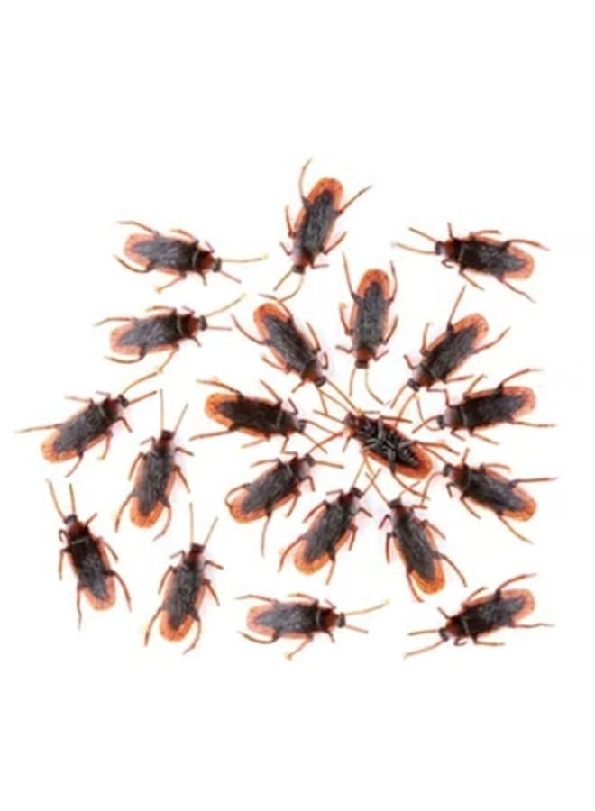 20-Piece Pranking Cockroach Trick Toy Durable Sturdy And Good Quality For Fun Pranks 4.5x1.8cm