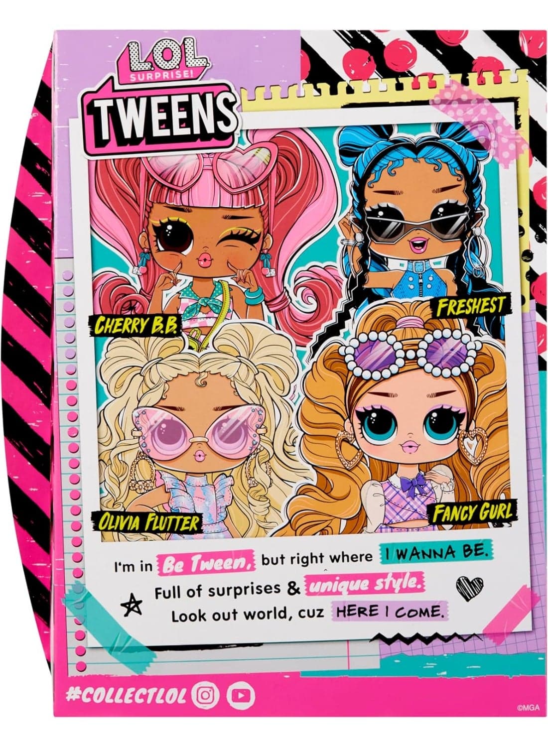 LOL Surprise Tweens Core Doll Fancy Gurl with Poseable Body, Fashionable Outfits, Shoes, Accessories, Hairbrush, Journal, Collectible Doll, Fun Unboxing Surprises for Kids Girls Birthday