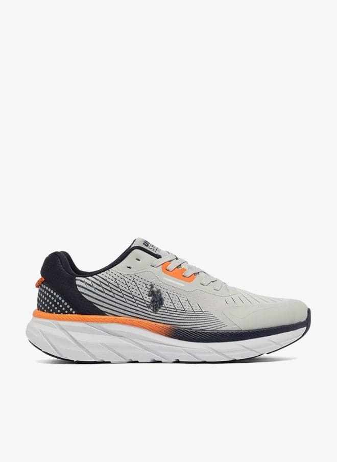 Men's Grey Low-Top Sneakers - Lightweight Shoes Lace-Up Design, Comfortable for Everyday Outfits