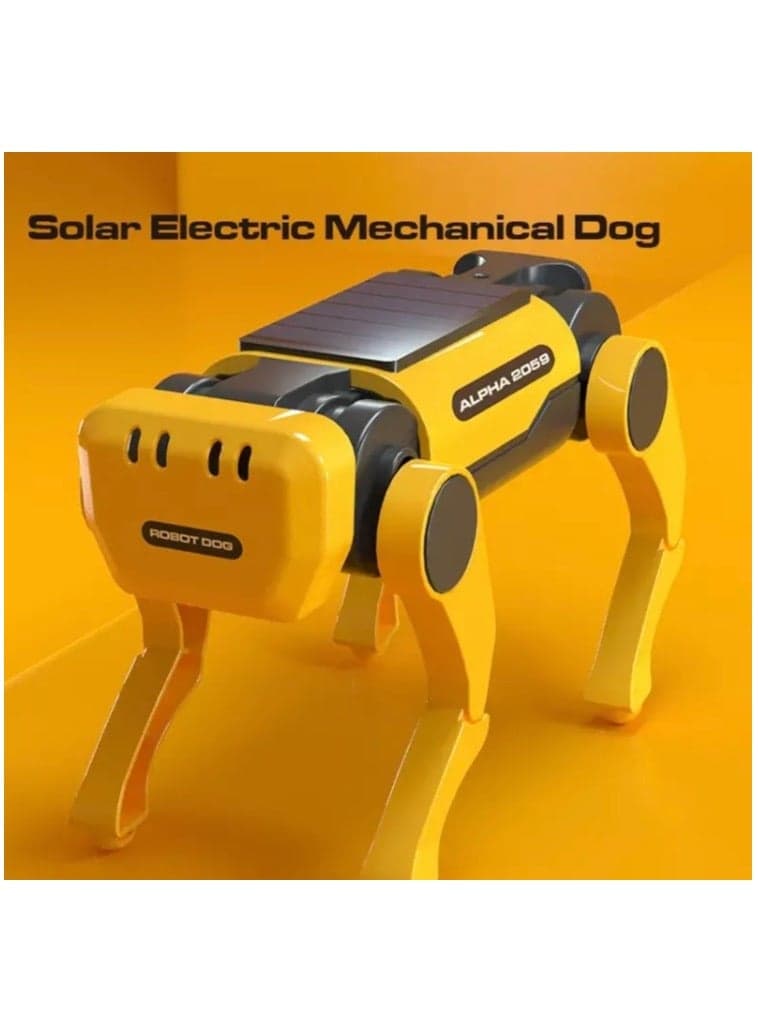 Solar Powered Electric and Mechanical Dog Robot Science Educational DIY Assembly Toys Kids Intellectual Development Gifts