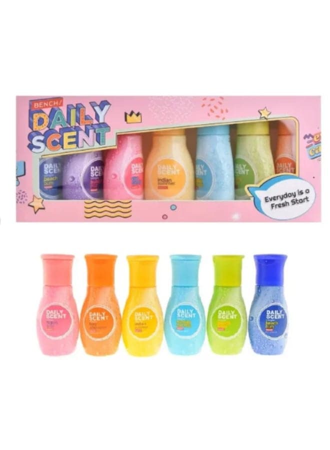 Daily Scent Trial Pack - Pack of 6 Scents - Fresh Scent - All Day Freshness - 25 ml x 6