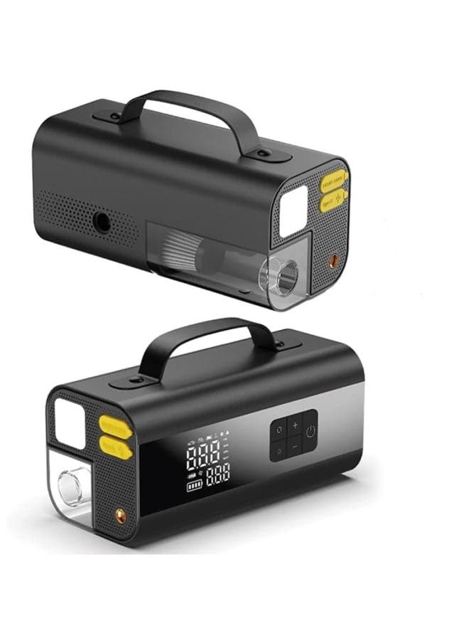 Portable 10-in-1 Inflatable Emergency Machine 150 PSI Air Compressor | 8000mAh Power Bank | LED Flashlight | Type-C Fast Charging | 1 Year Warranty