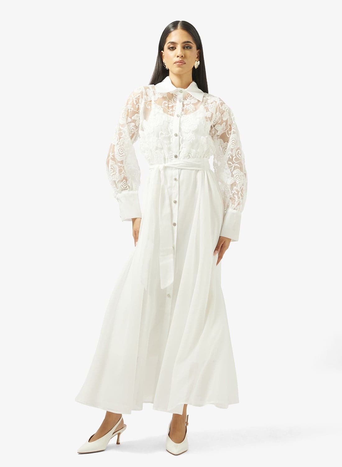 Lace A-line Dress