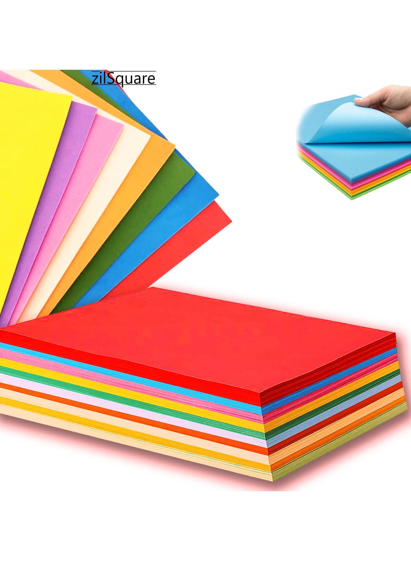 100 Sheets A4 Colored Cardstock Paper – 180 GSM Thick Multicolor Craft Paper Pack, Vibrant A4 Colour Sheets for Printing, Art Projects, Scrapbooking, Card Making, School Crafts, DIY Arts and Office Use – Decorative Construction Paper for Creative Projects